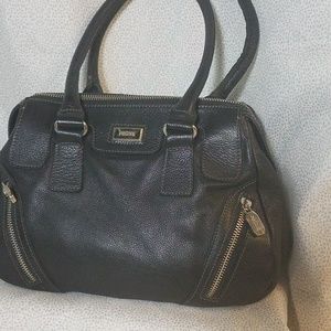 Prune Brand Black Leather Handbag
